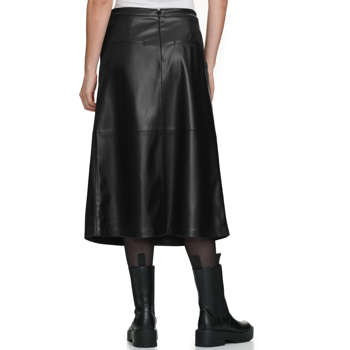 Dames midirok met decoratieve naden