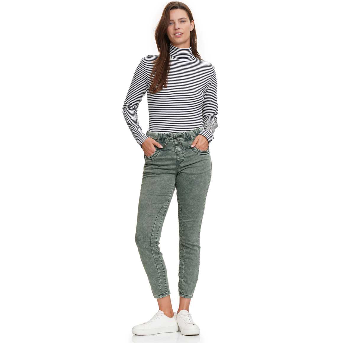 Damen Langarmshirt mit Rollkragen