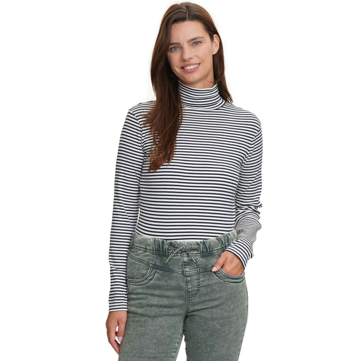 Damen Langarmshirt mit Rollkragen