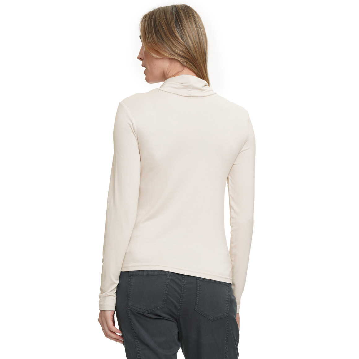 Damen Langarmshirt mit Rollkragen