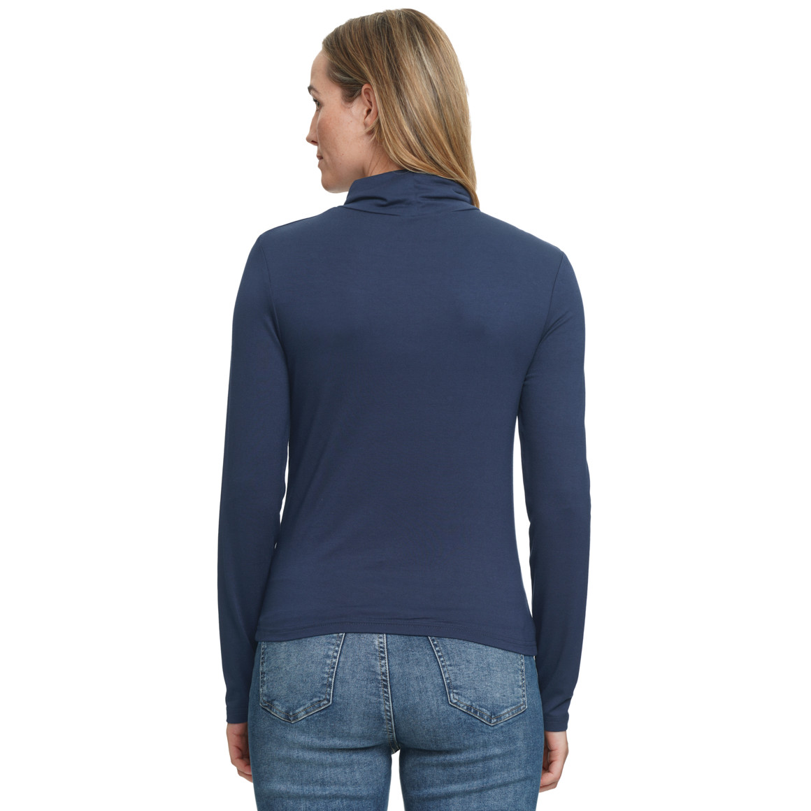 Damen Langarmshirt mit Rollkragen