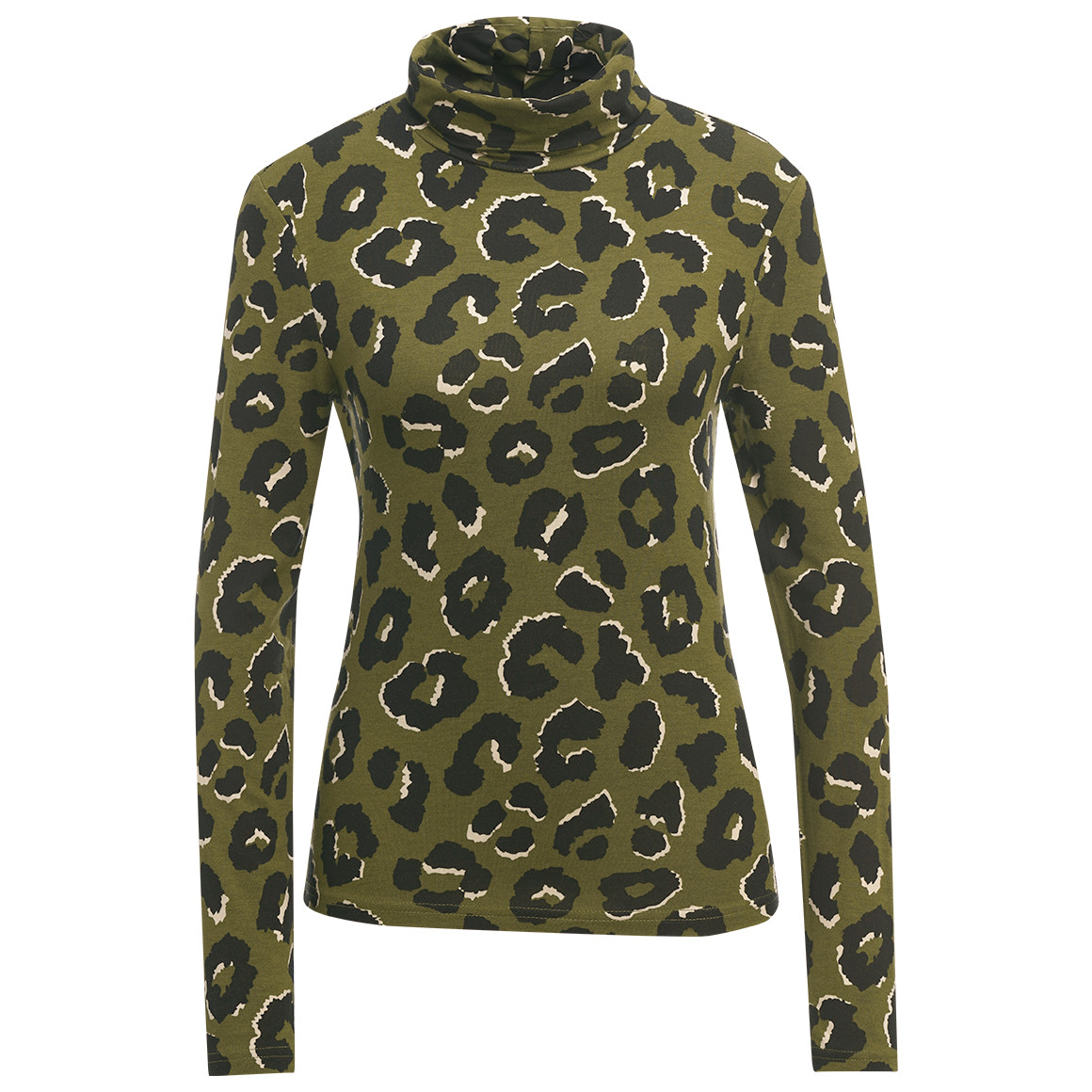 Damen Langarmshirt mit Rollkragen