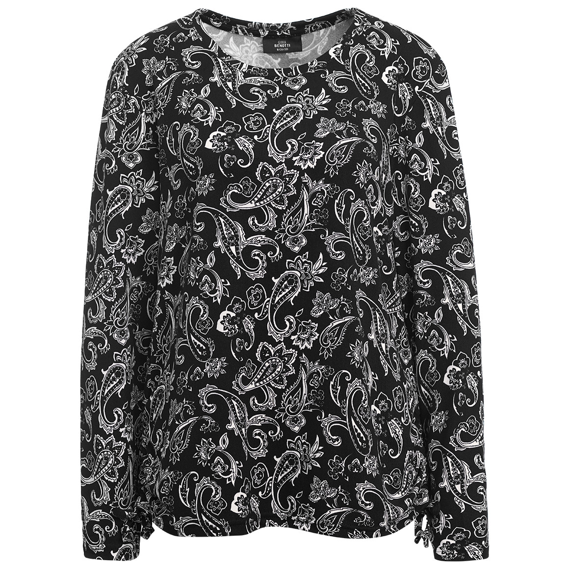 Damen Langarmshirt mit Allover-Muster