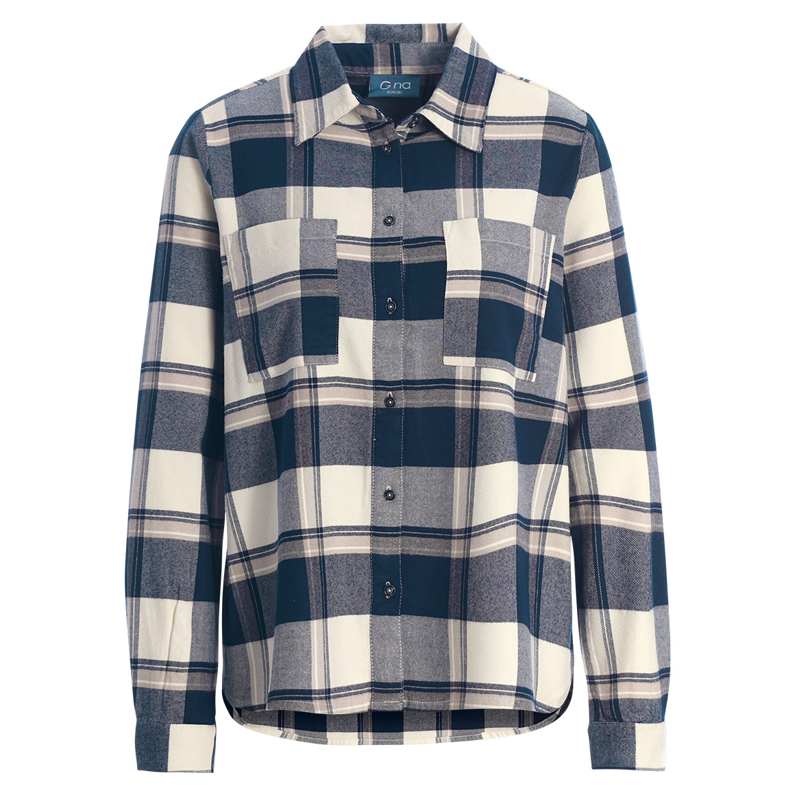 Damesblouse in een geruite look