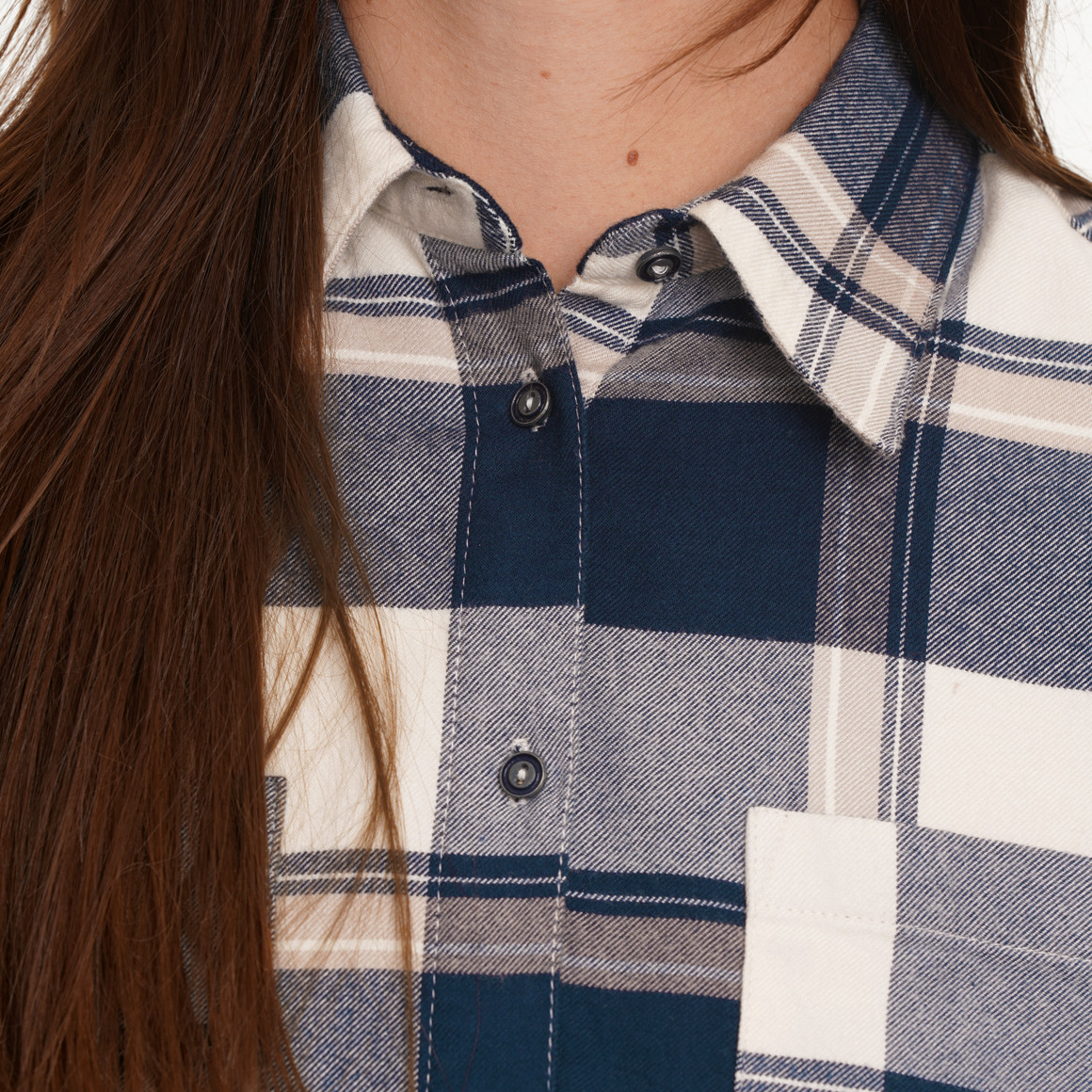 Damesblouse in een geruite look