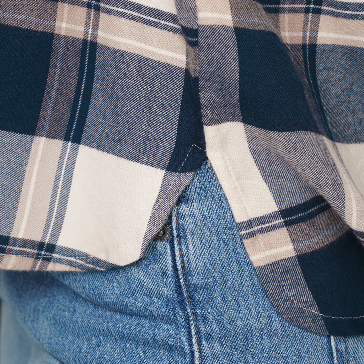 Damesblouse in een geruite look