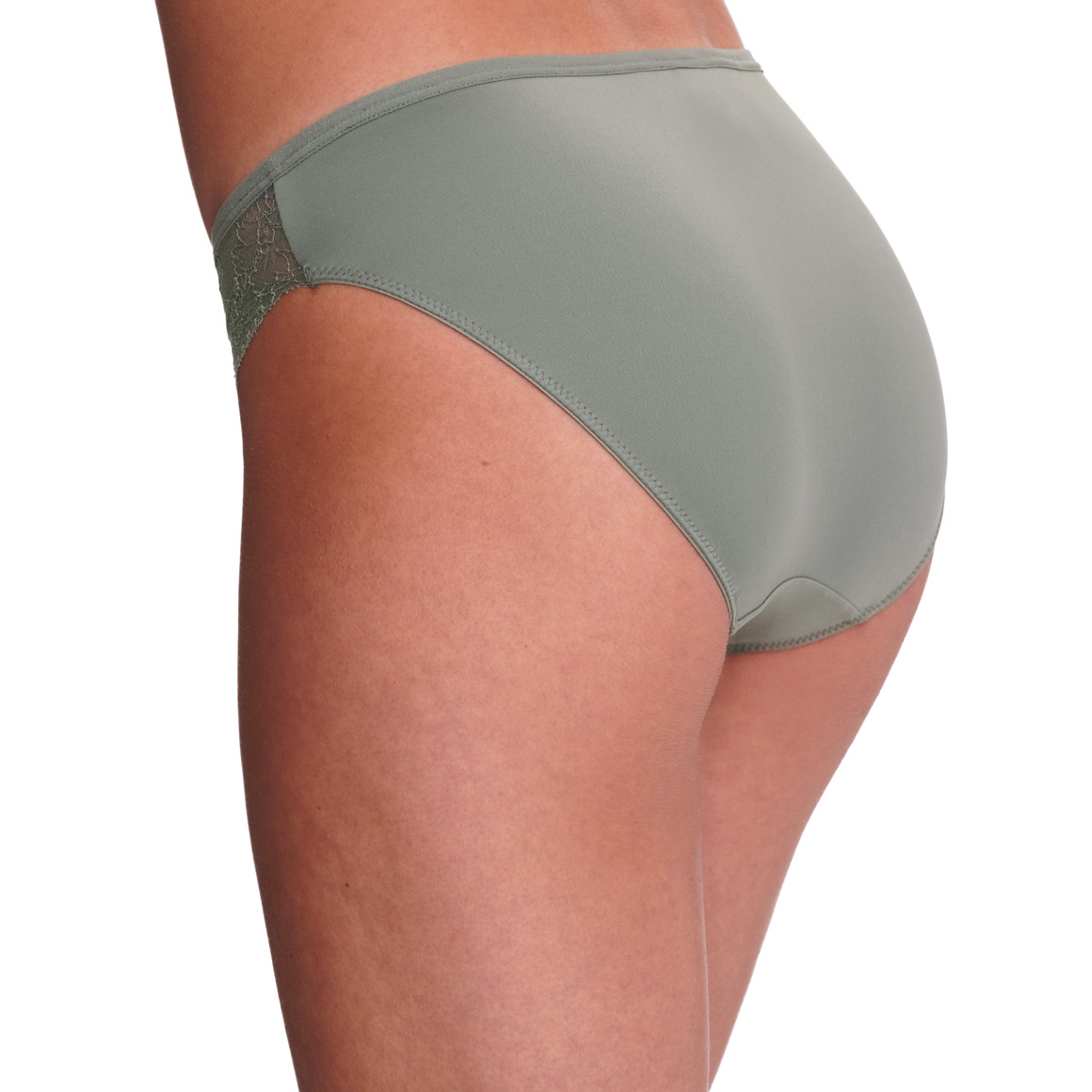 2 dames microvezelslips met kant