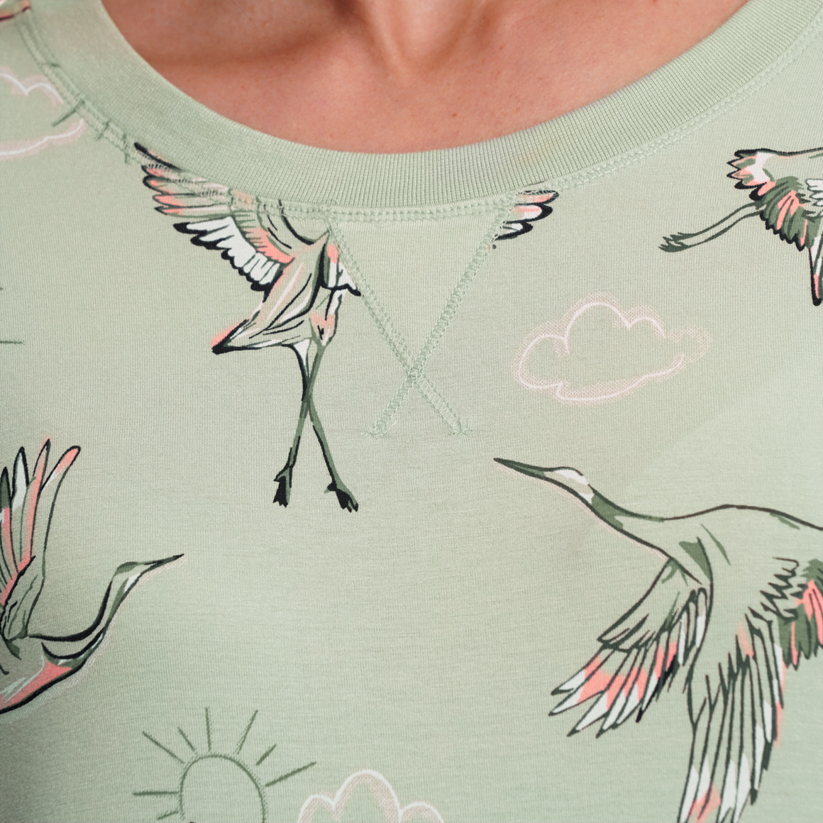 Damen Nachthemd mit Allover-Muster