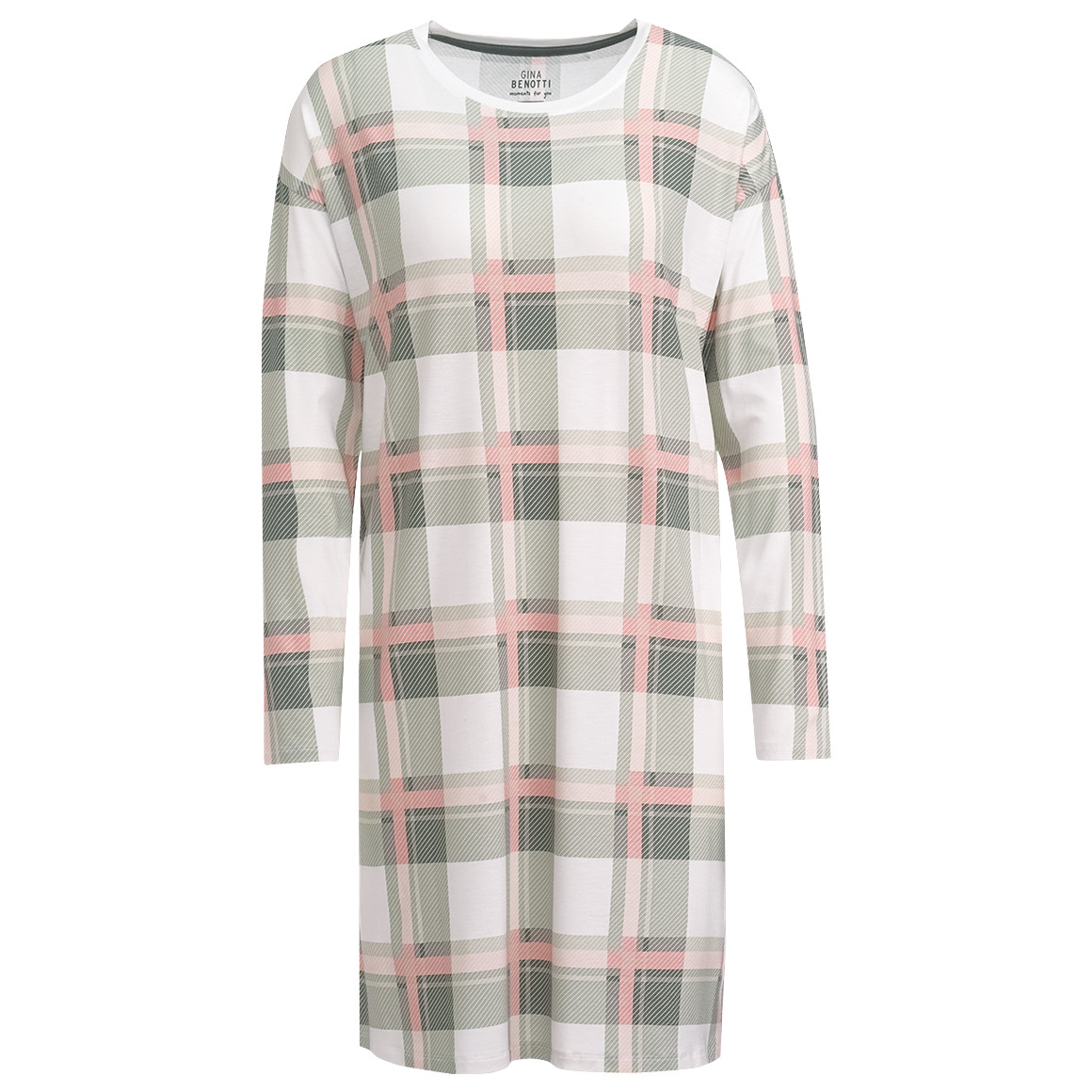 Nachthemd met ruitjespatroon