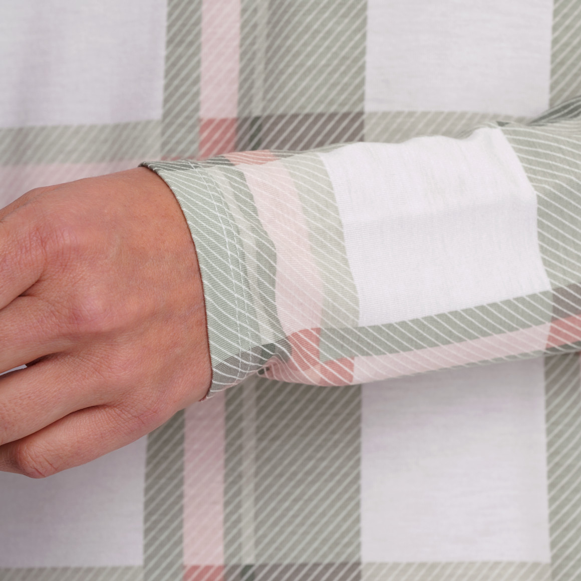 Nachthemd met ruitjespatroon