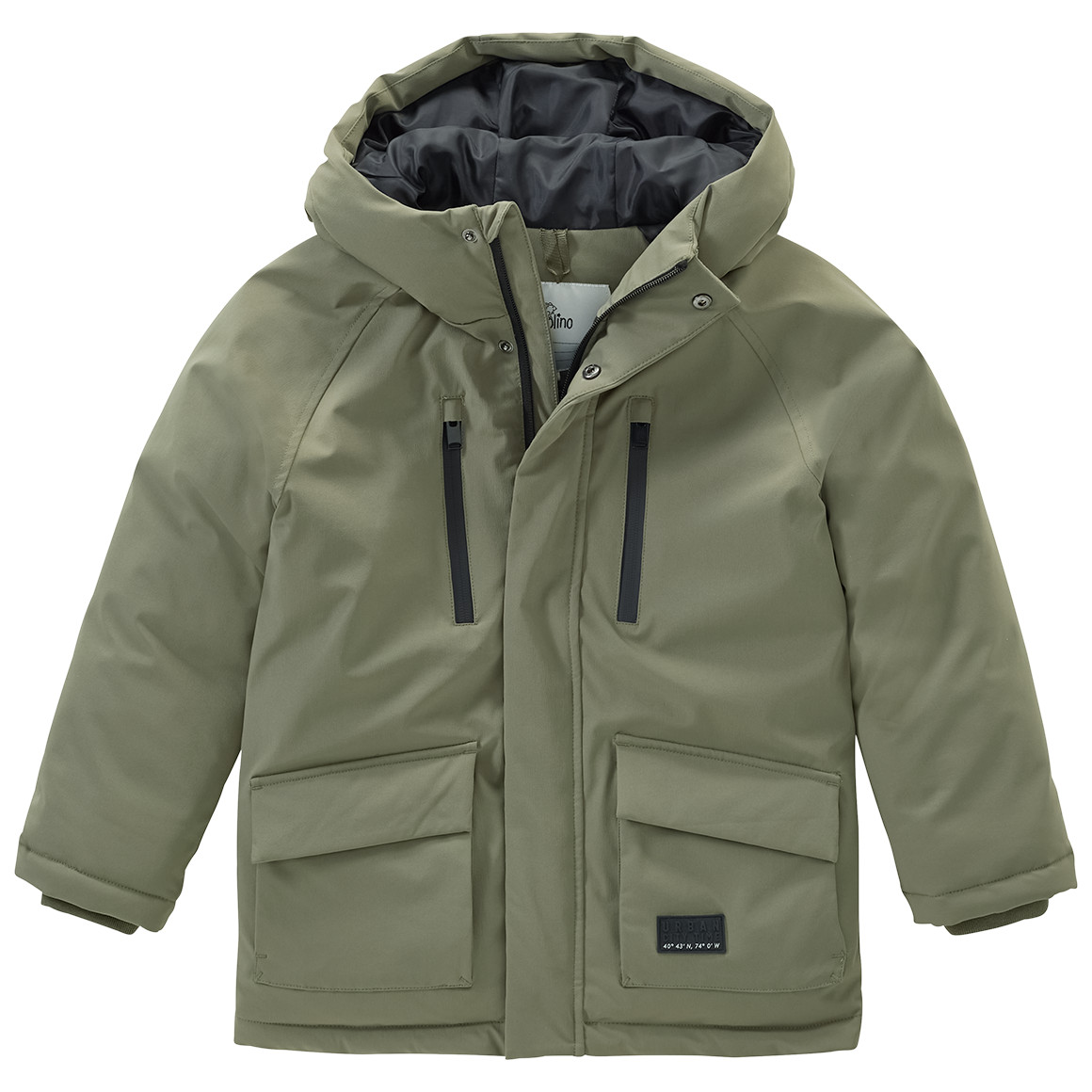 Jongens parka met capuchon