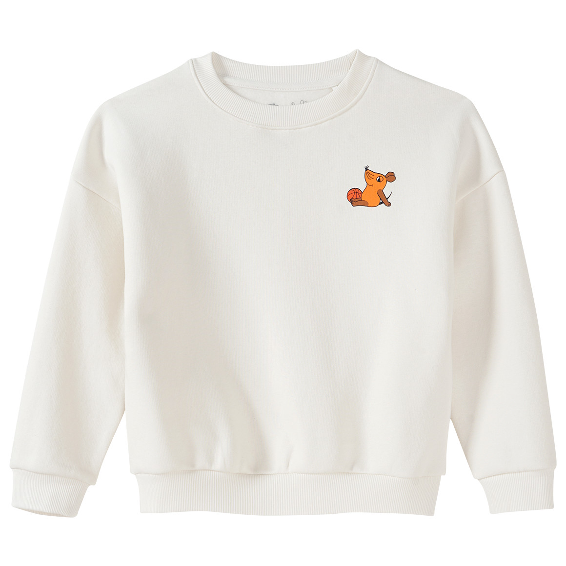Die Maus Sweatshirt mit Rücken-Print