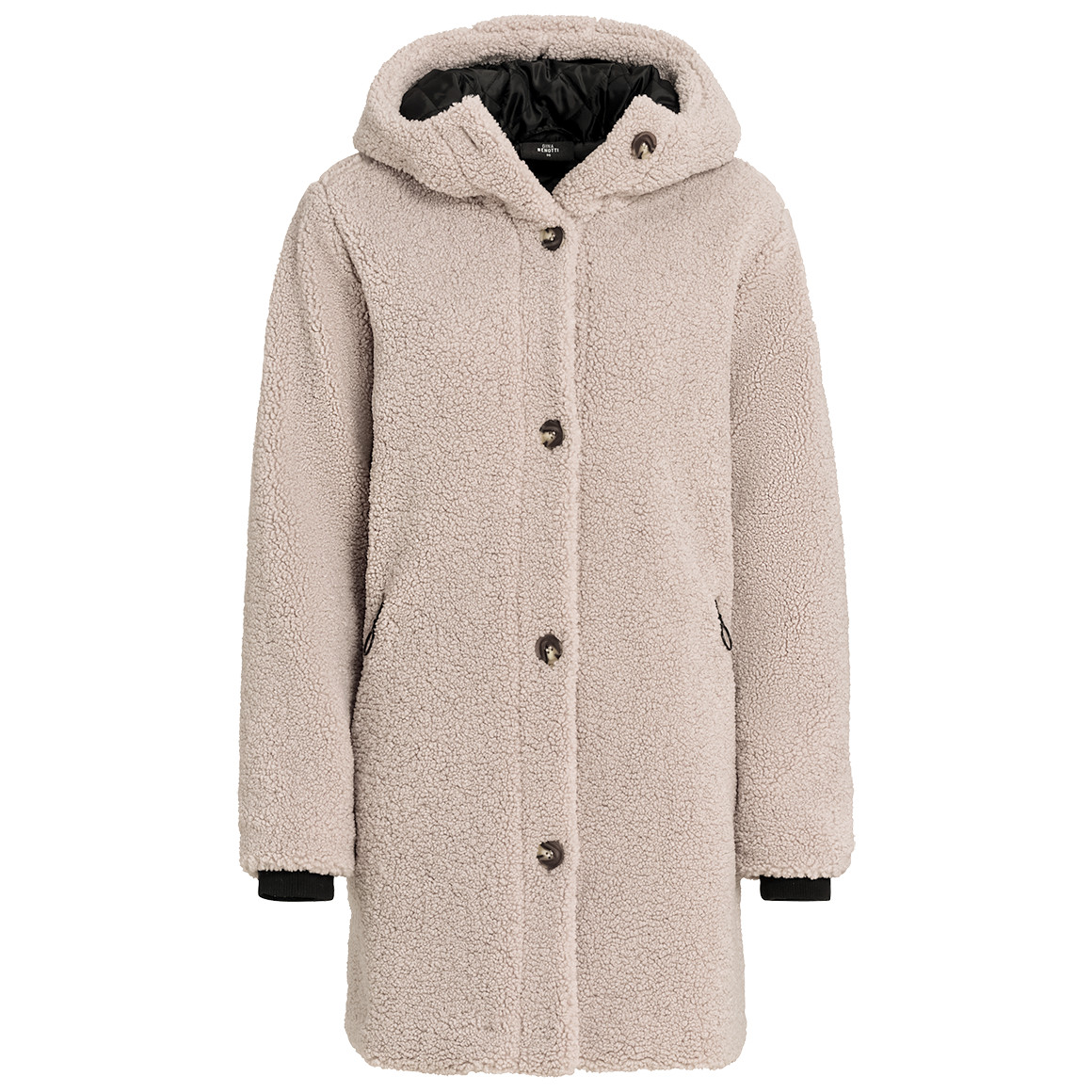 Dames teddyjas met capuchon