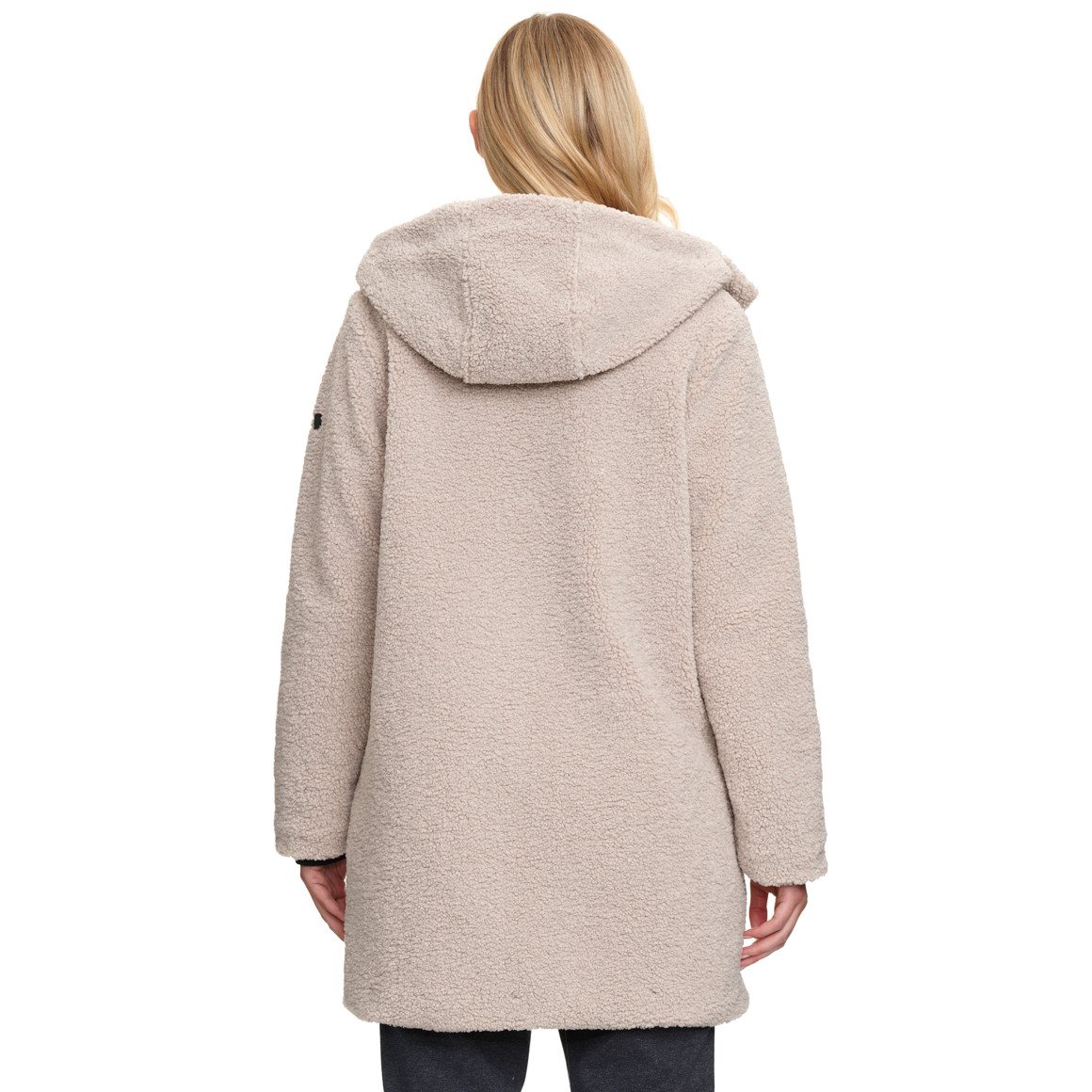 Dames teddyjas met capuchon