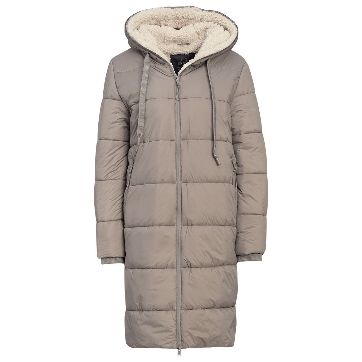 Gewatteerde damesjas met capuchon