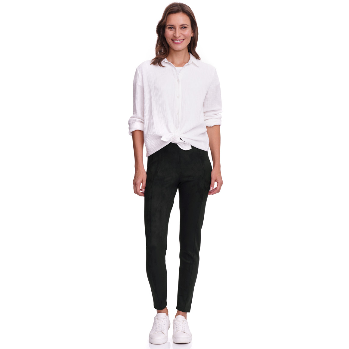 Dames leggings in suède look