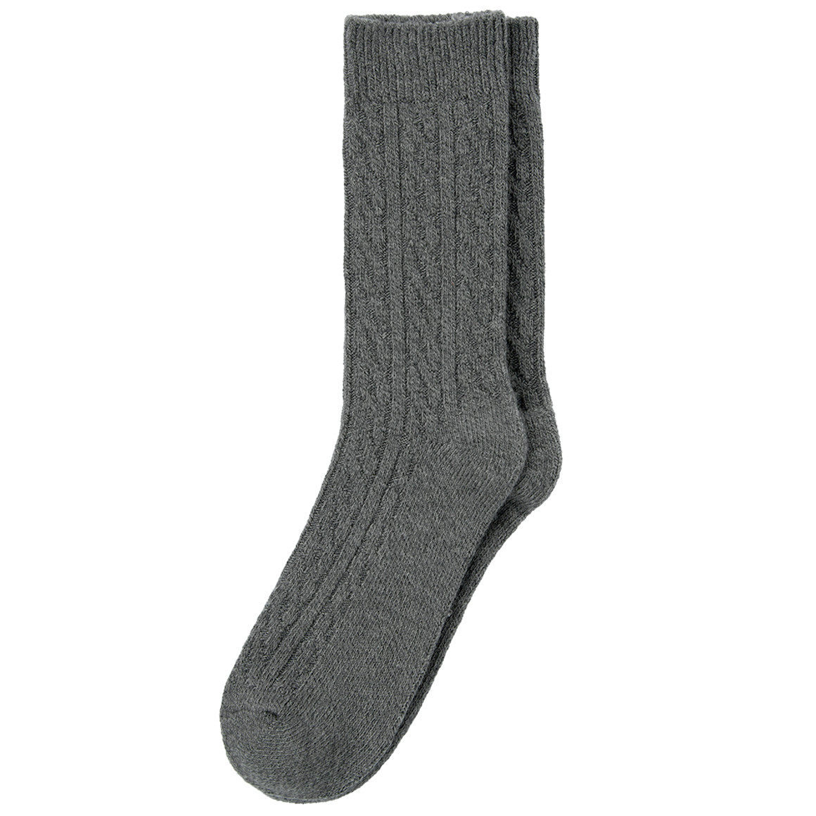 1 Paar Herren Socken mit Zopf-Muster