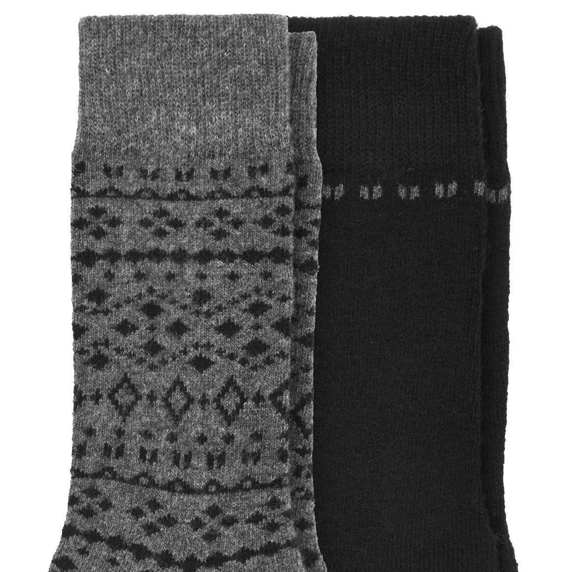 2 Paar Herren Stricksocken mit Wolle