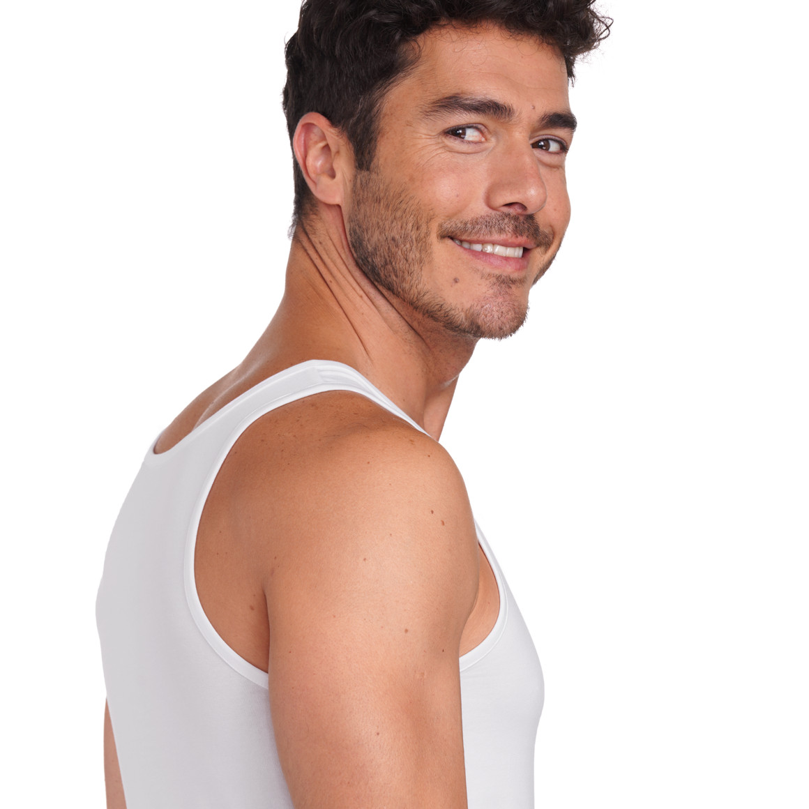 Herenvest in effen kleuren