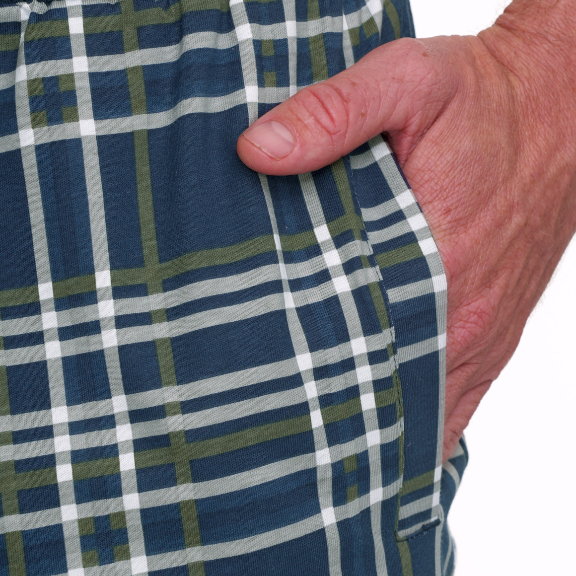 Heren-slaapbroek met ruitjespatroon