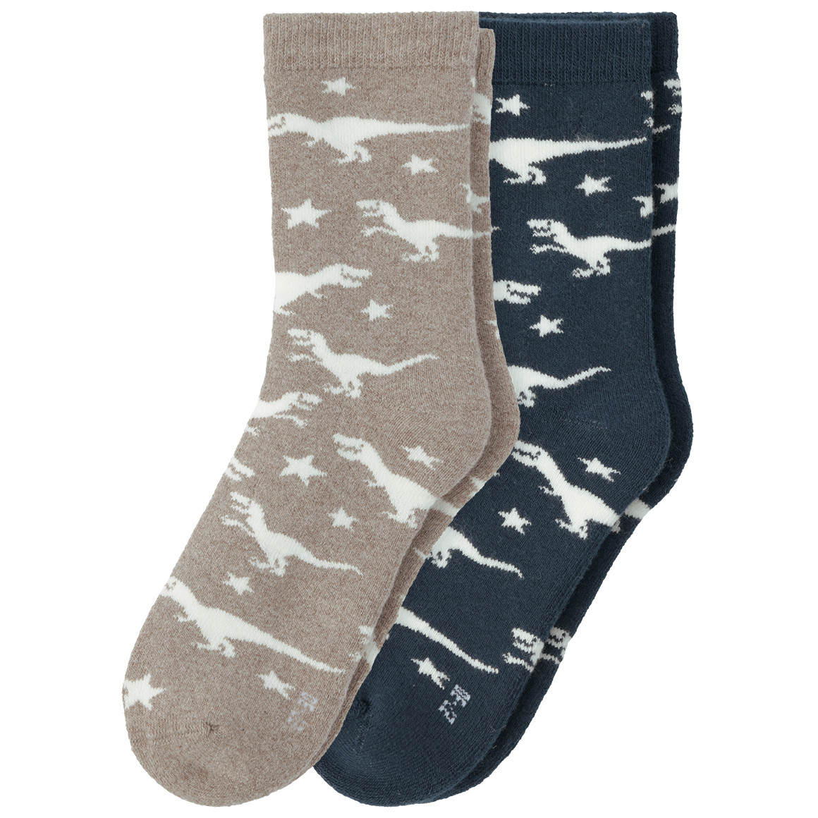 2 paar badstof sokken voor Jongens