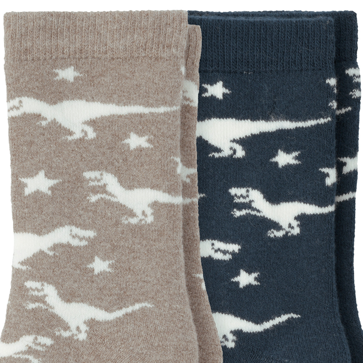 2 paar badstof sokken voor Jongens