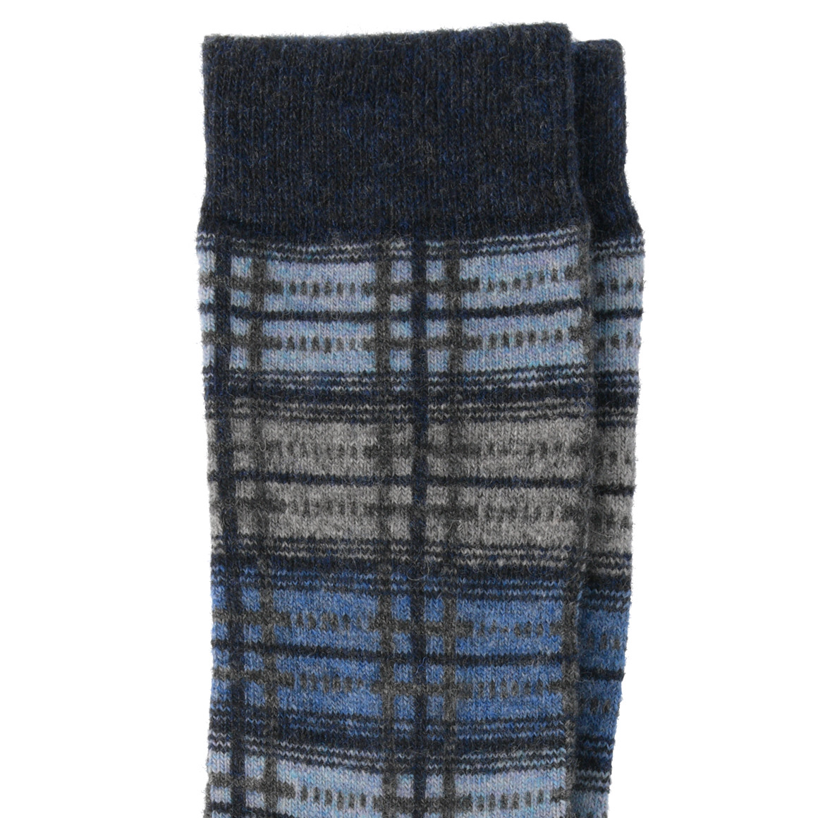 1 paar herensokken met geruit patroon
