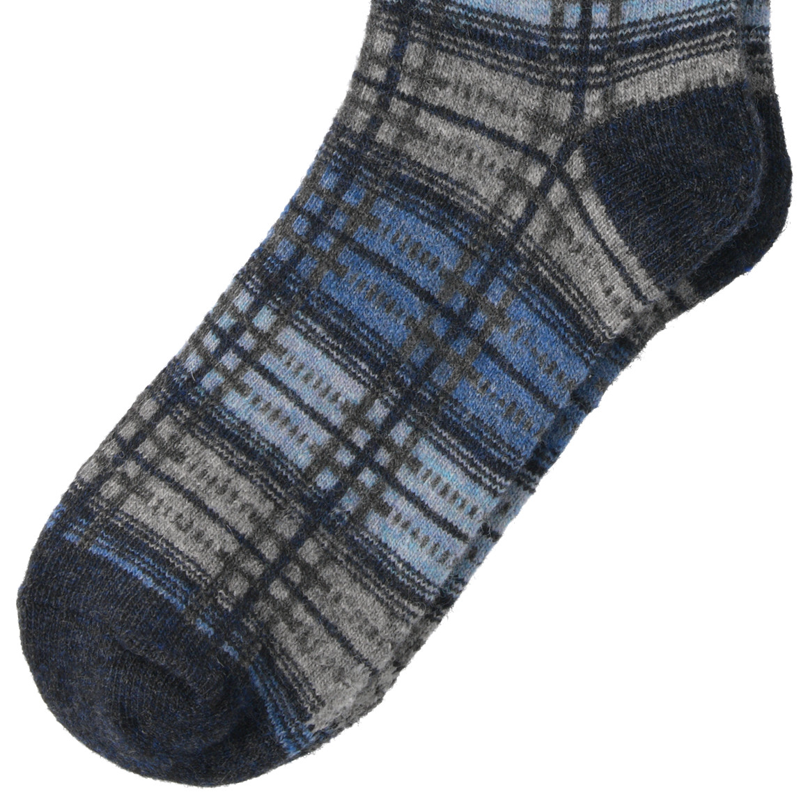 1 paar herensokken met geruit patroon