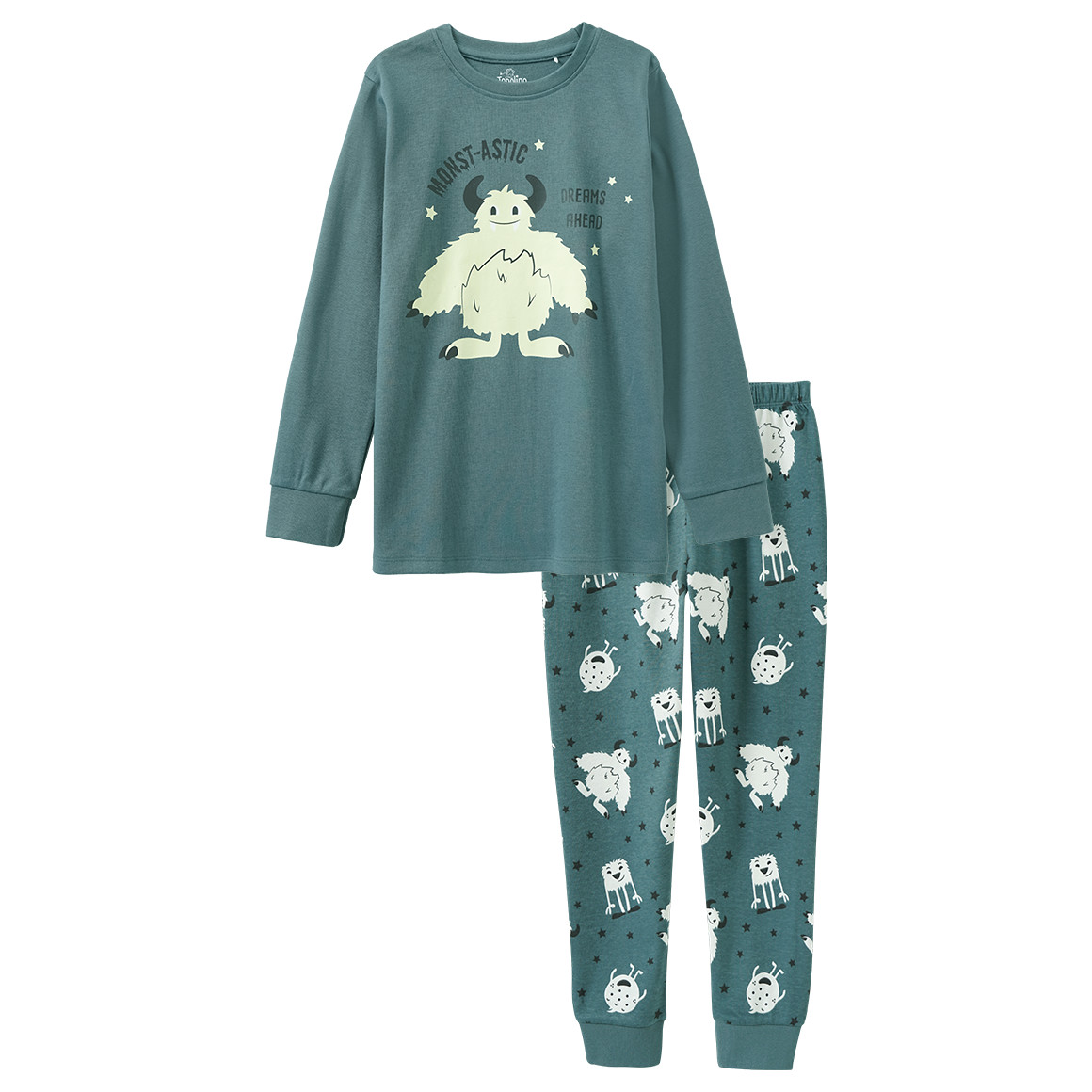 Kinder Schlafanzug mit leuchtendem Print