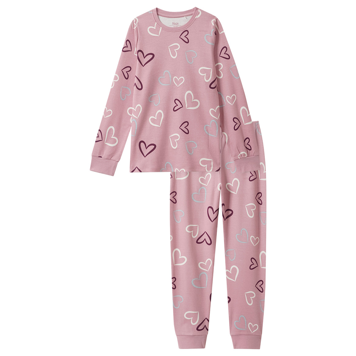 Mädchen Schlafanzug mit leuchtendem Print