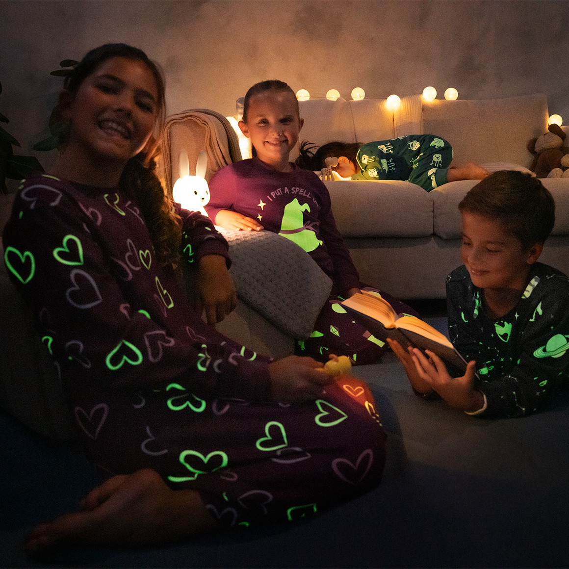 Mädchen Nachthemd mit leuchtendem Print