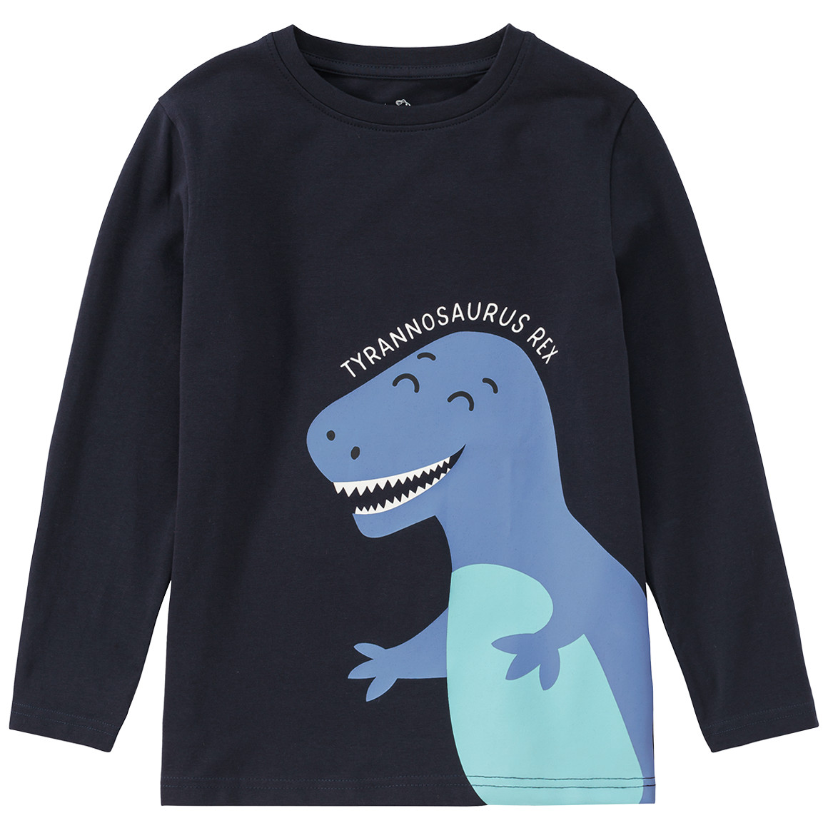 Jongenshemd met lange mouwen en dino-print