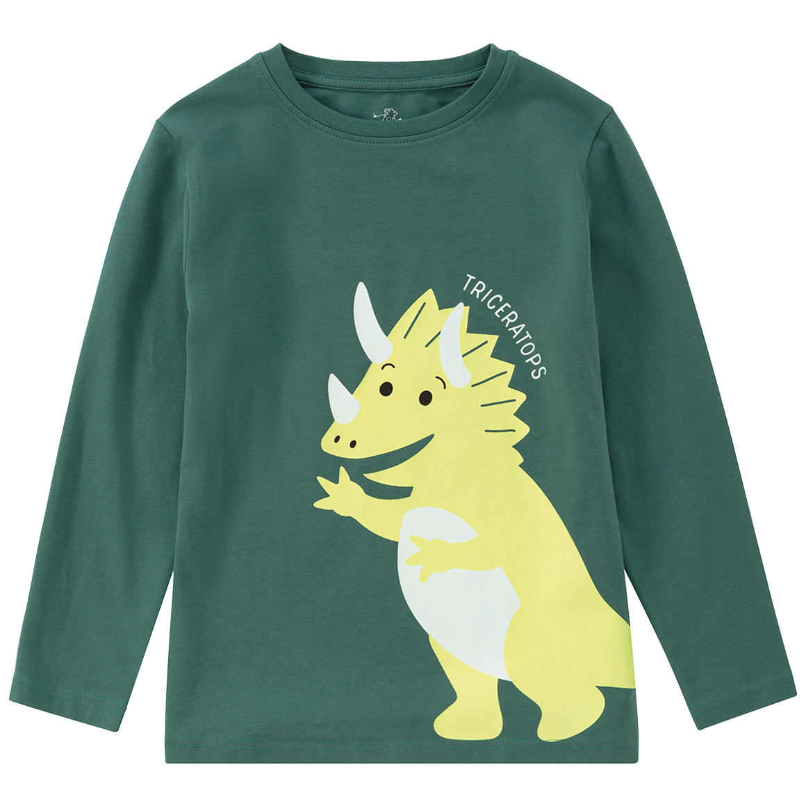 Jongenshemd met lange mouwen en dino-print