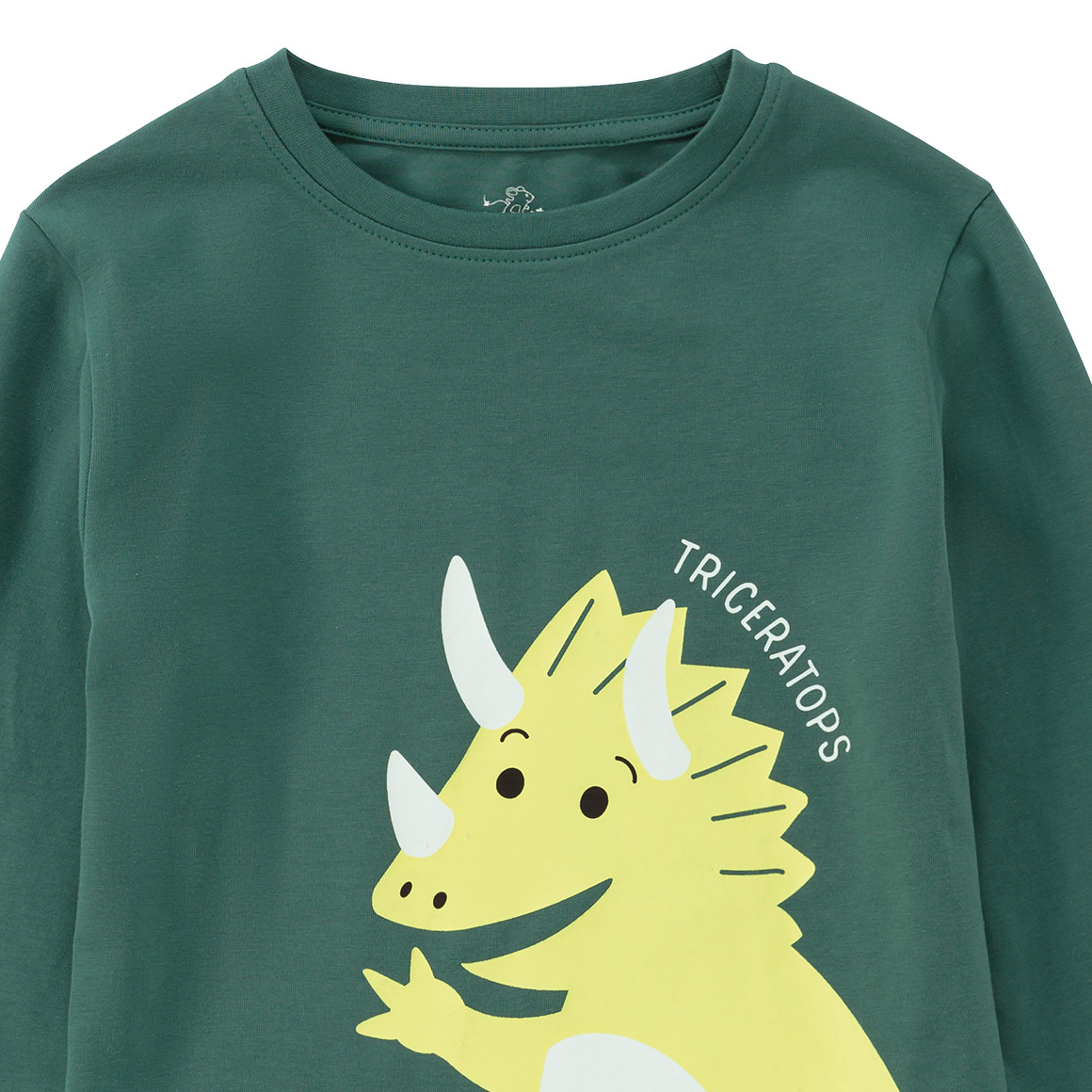 Jongenshemd met lange mouwen en dino-print