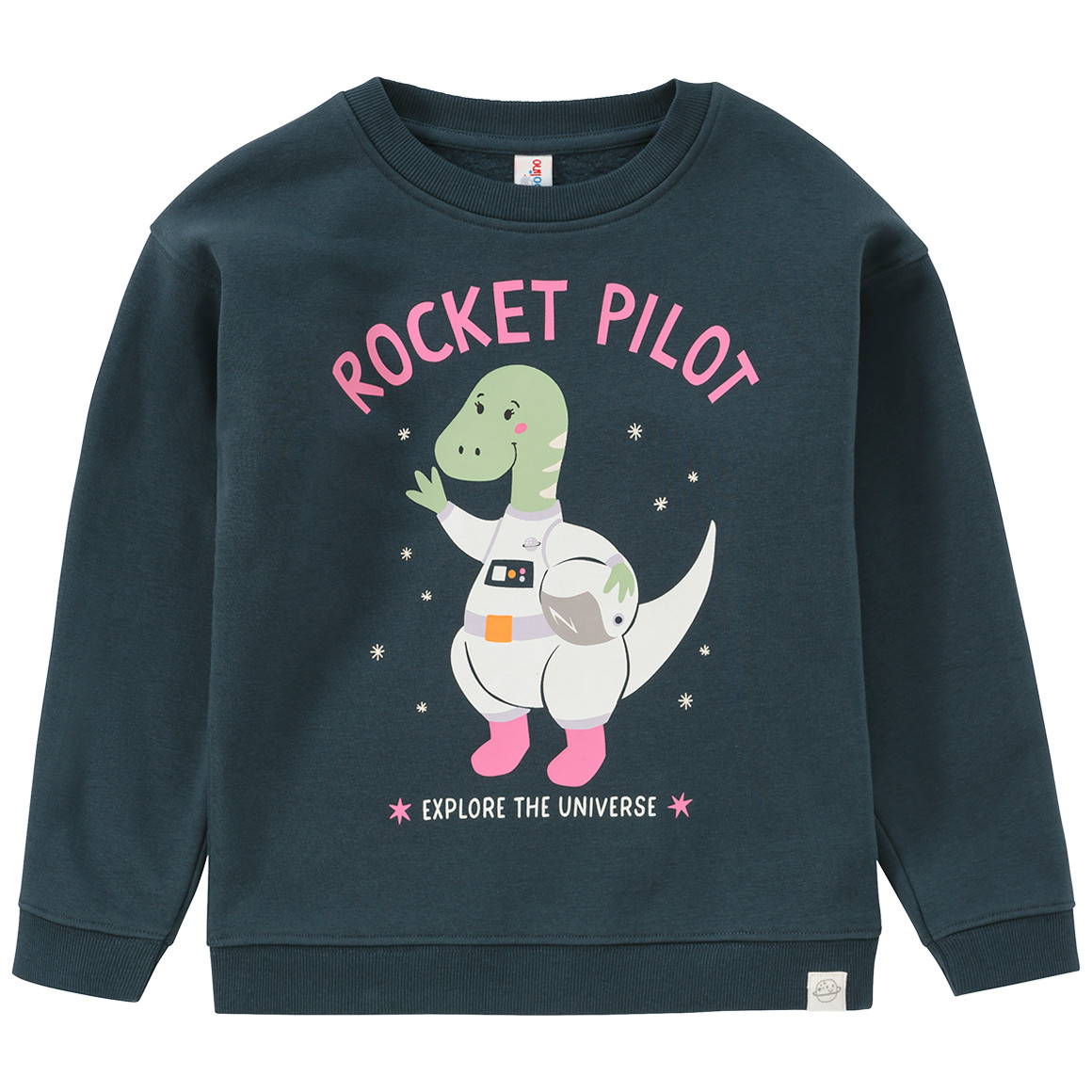 Meisjes sweater met dino-opdruk