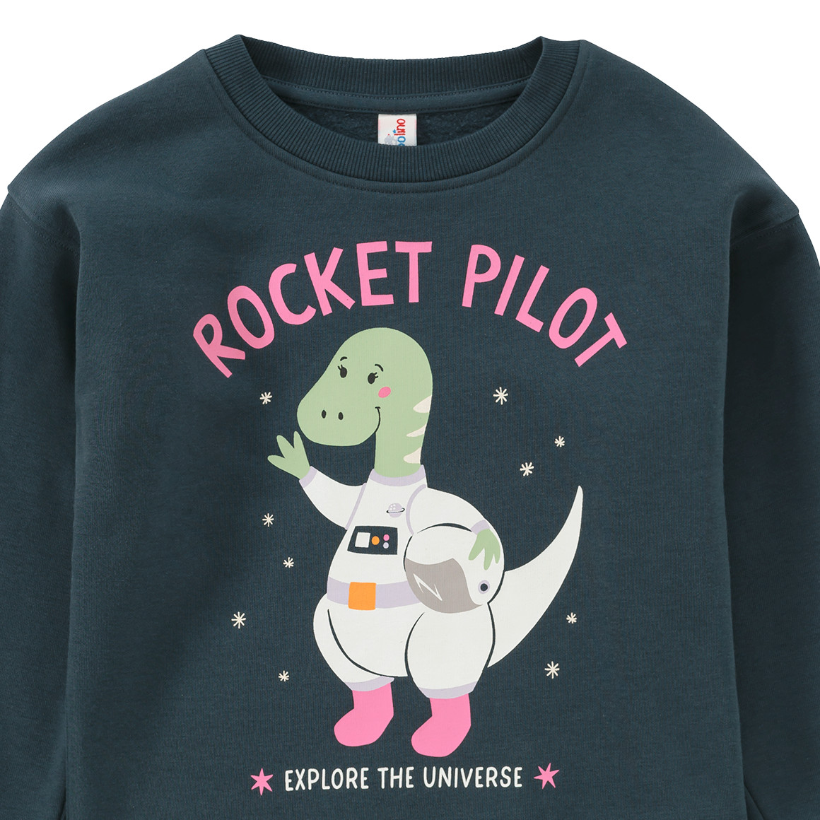 Meisjes sweater met dino-opdruk