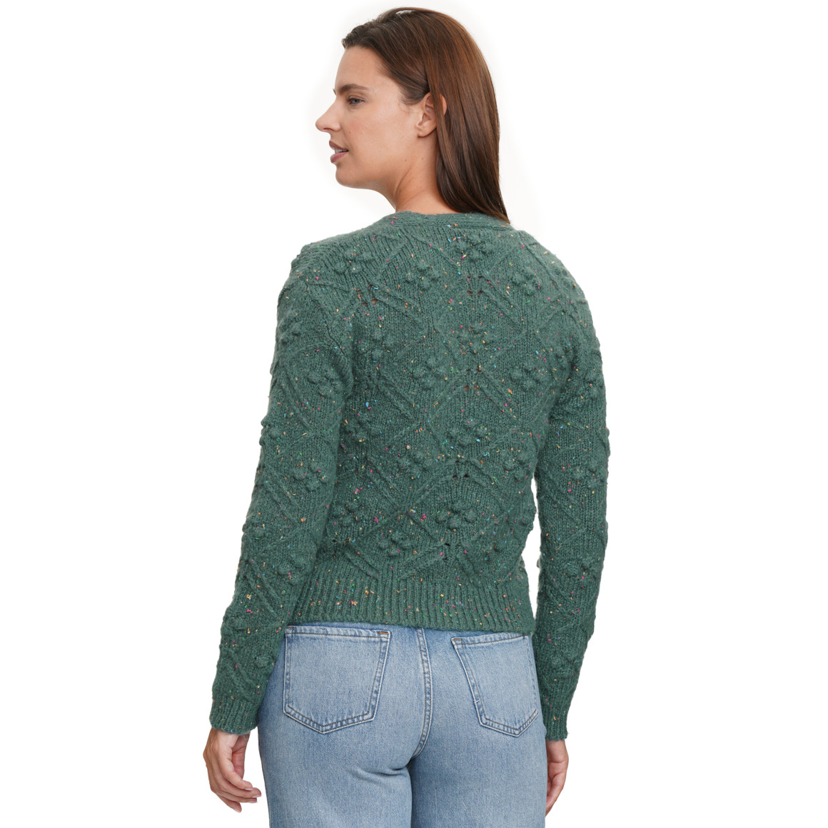 Damescardigan met ruitpatroon