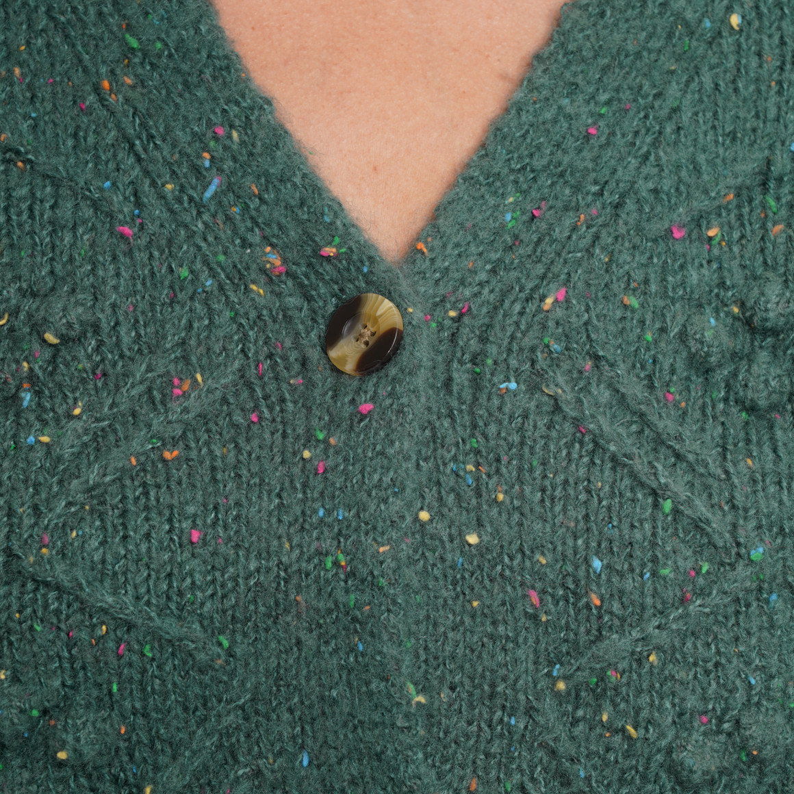 Damescardigan met ruitpatroon