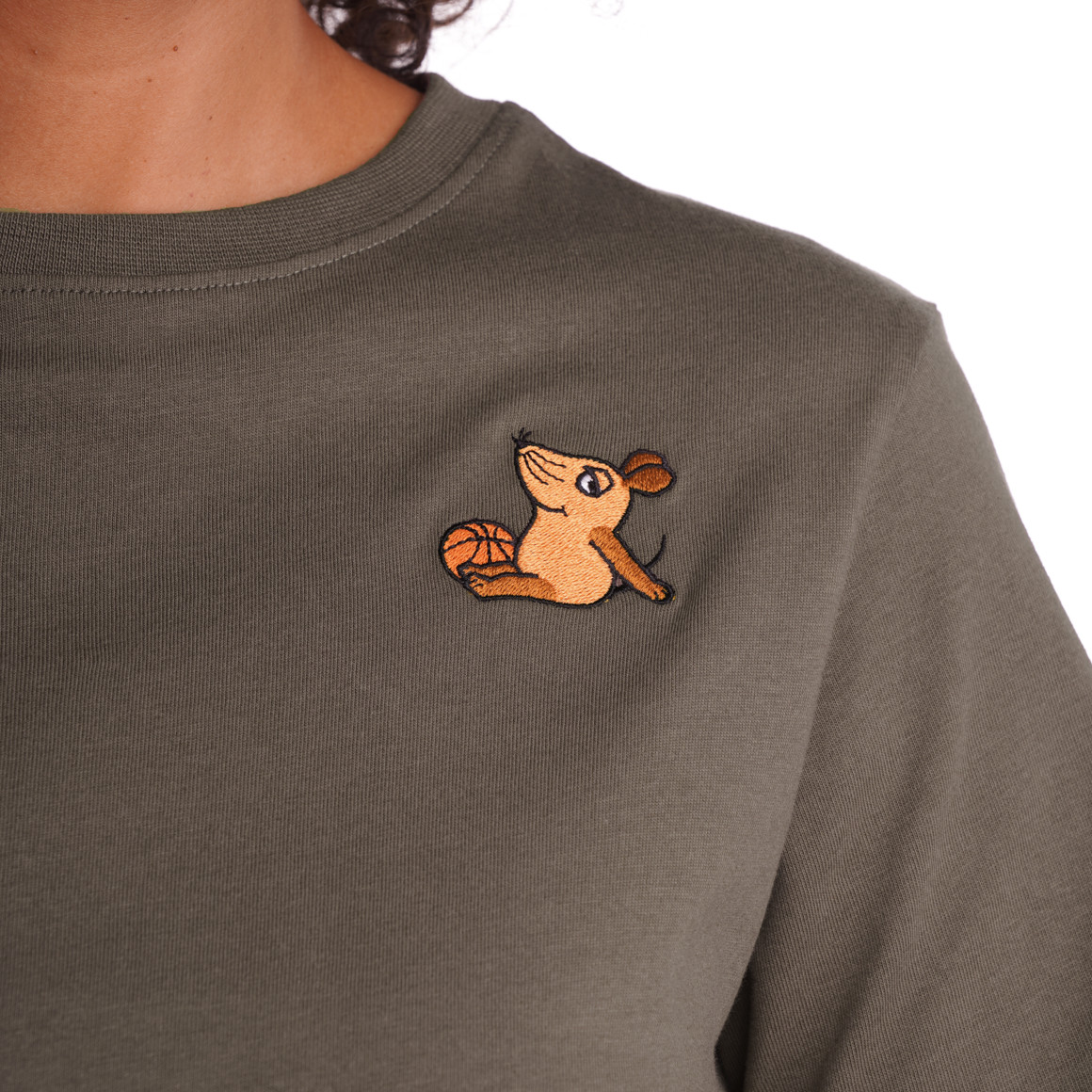 Die Maus T-Shirt mit Stickerei