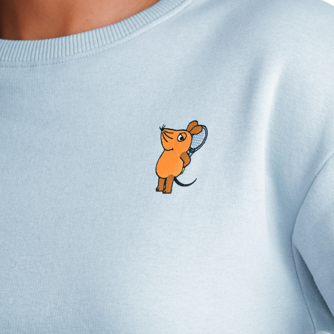 Die Maus Sweatshirt mit Rücken-Print