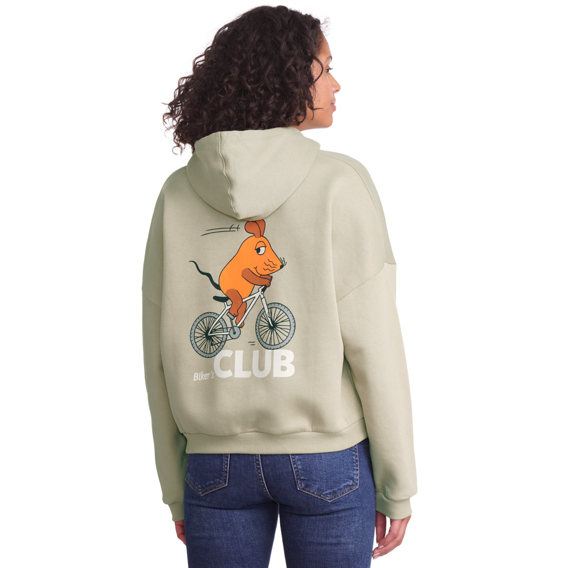 'Die Maus'-hoodie met rugprint
