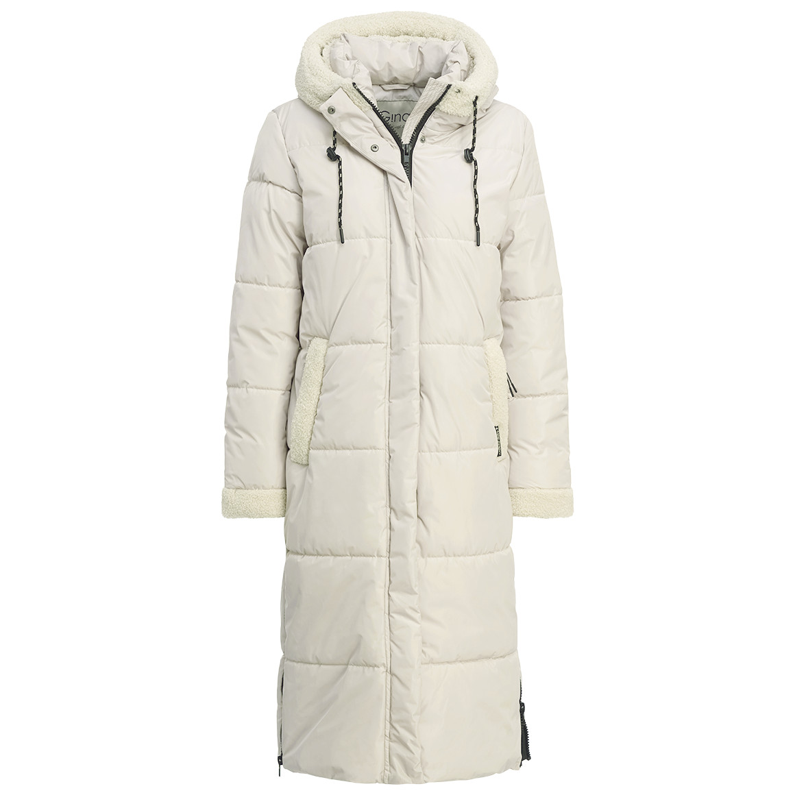 Gewatteerde damesjas met capuchon