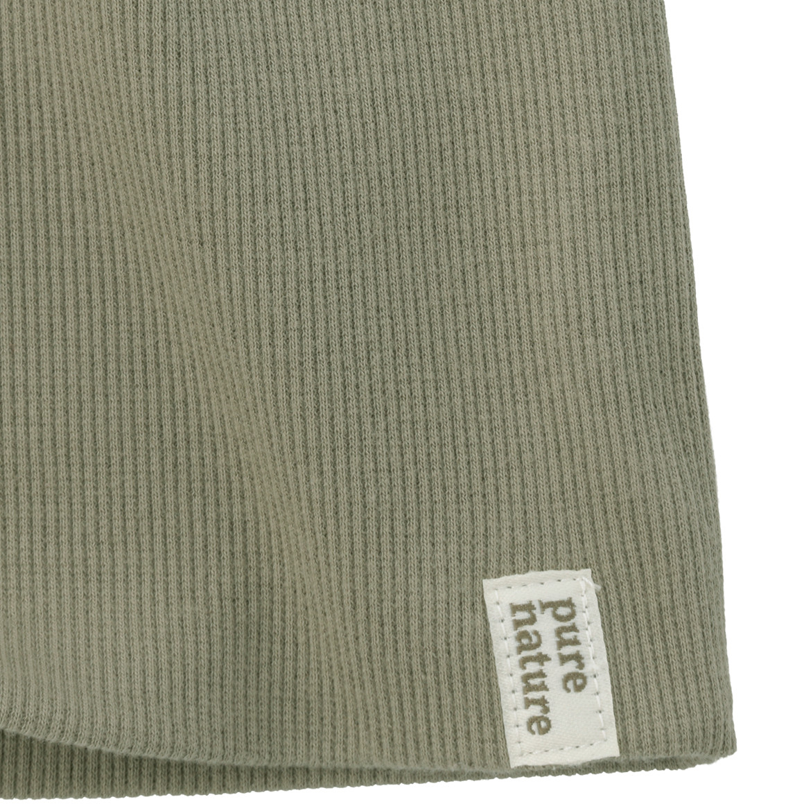 Babymuts met ribstructuur