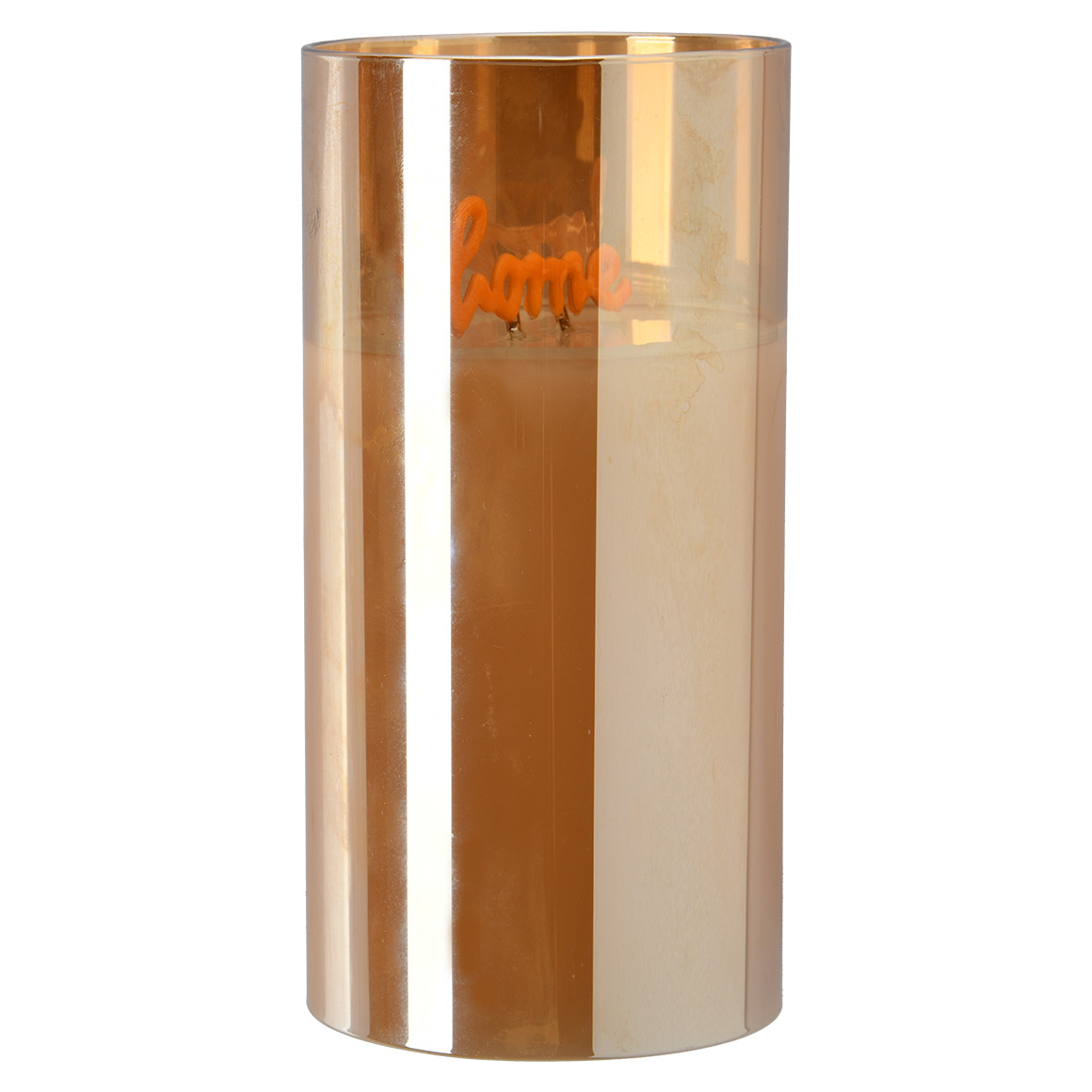 LED Kerze mit Home-Schriftzug