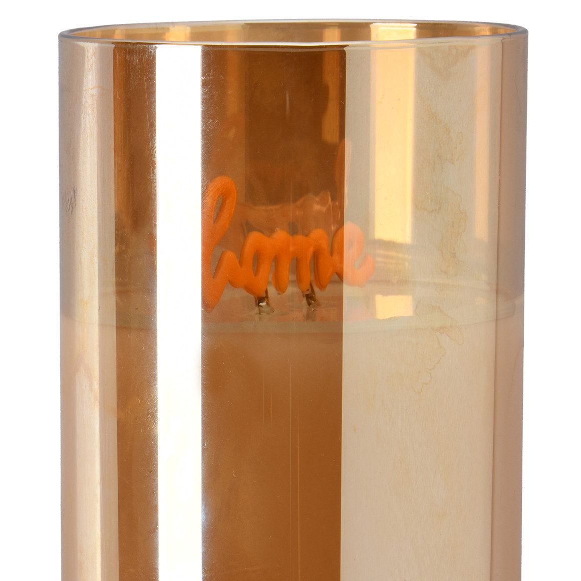 LED Kerze mit Home-Schriftzug