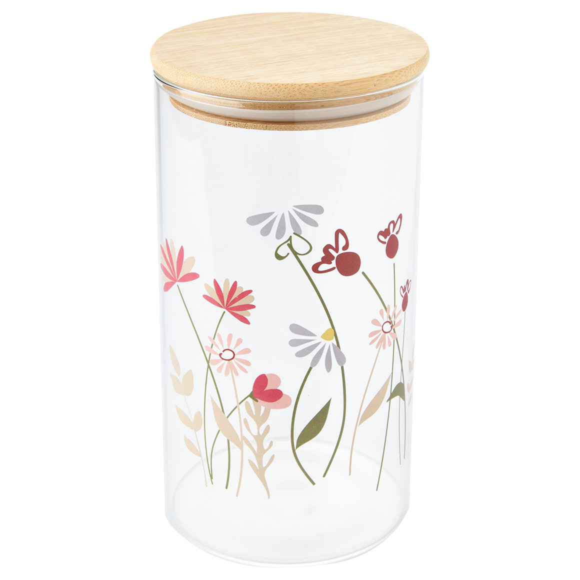 Grote voorraadpot met bamboedeksel