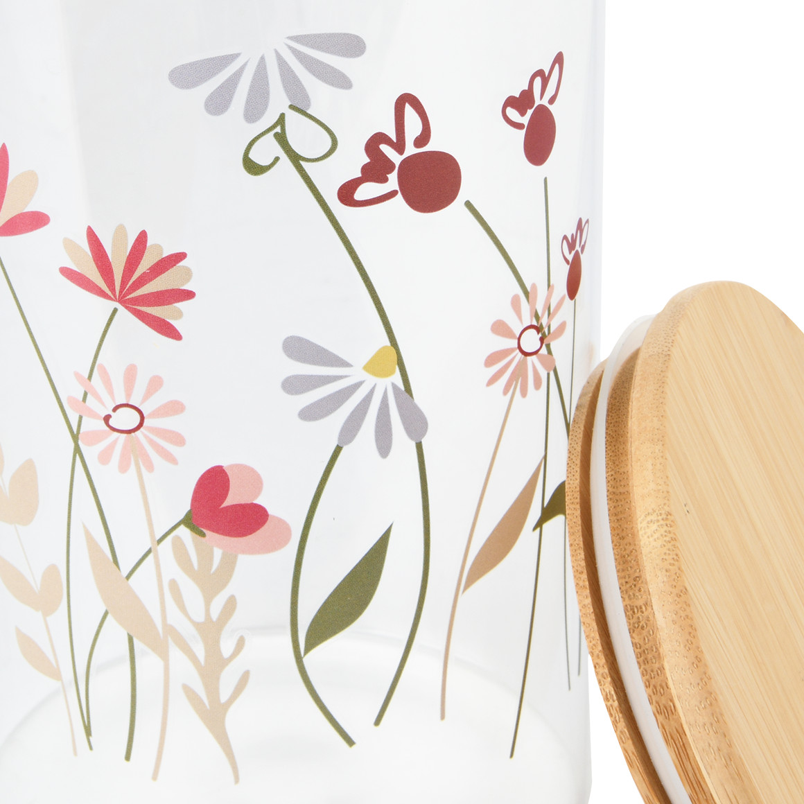 Grote voorraadpot met bamboedeksel