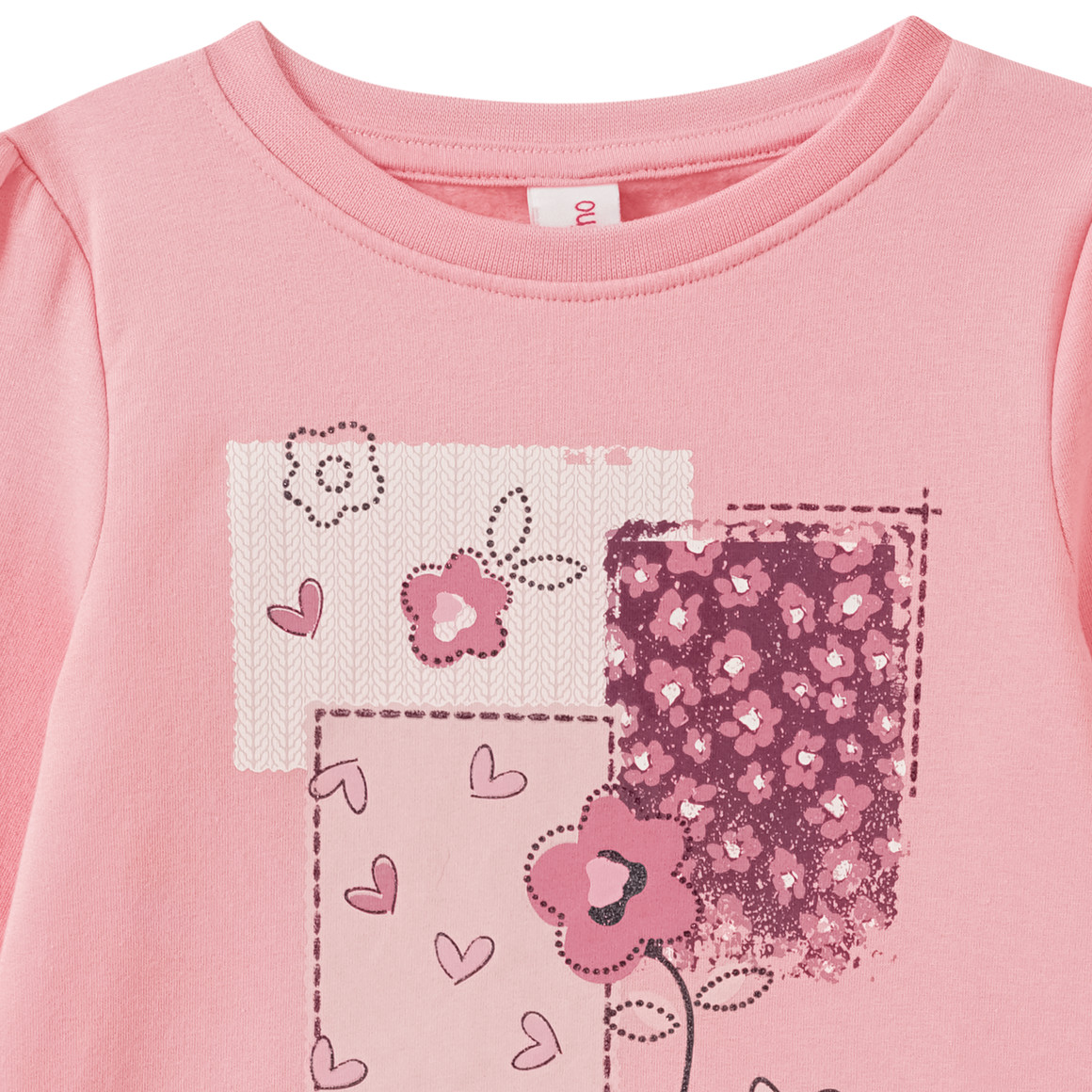 Meisjeshemd met lange mouwen en print