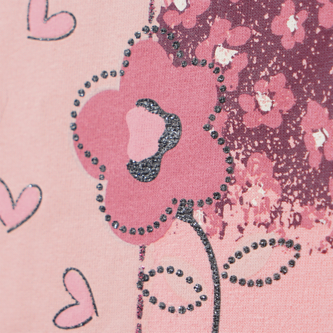 Meisjeshemd met lange mouwen en print