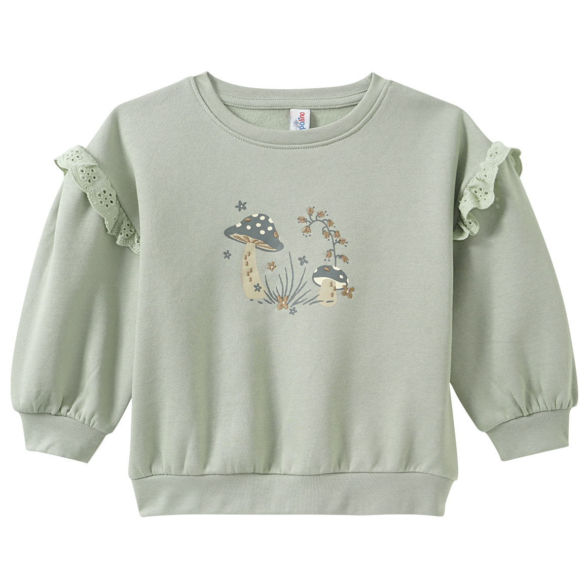 Meisjes sweater met ruches